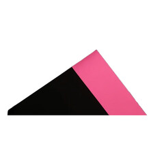 Aufkleber - Abstract geometric triangle design in black and pink for modern art prints and creative graphic projects design