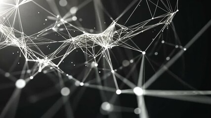 Wall Mural - Abstract Network of Lines and Connections