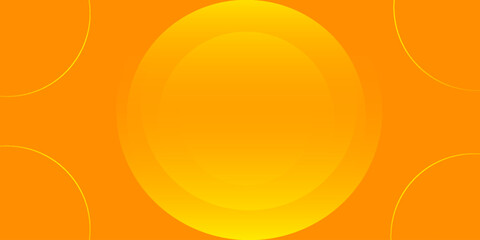 Aufkleber - Abstract orange gradient background. Dynamic shapes composition. Eps10 vector