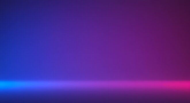 Neon Gradient Background, Blue Purple Pink Glow, Abstract Empty Room, Studio Backdrop
