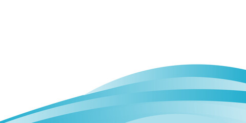 Poster - Blue and white business wave banner background. vectoreps10