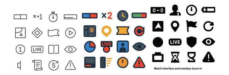 Game ui icon collection: essential symbols, elements & interface graphics for developers