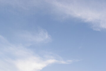 Wall Mural - beautiful blue sky and white cloud background in springtime
