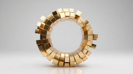 Poster - A stunning gold capturing the essence of the golden ratio in a unique conceptual portfolio icon design