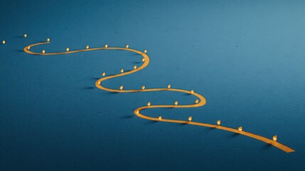 Poster - A beautiful arrangement of candles creating a warm atmosphere with soft light in a conceptual liquidity path design