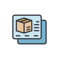 Poster - Illustration Of A Package Tracking Application Displaying Delivery Information