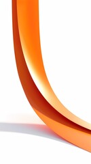 Wall Mural - digital technology orange abstract 3d circular arch illustration poster background