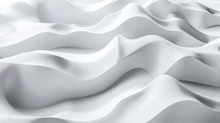 Leinwandbilder - abstract white waves and curves create a smooth textured background