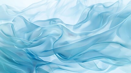 Leinwandbilder - abstract flowing blue fabric with a soft texture on a bright background