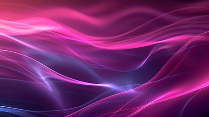 Leinwandbilder - Abstract flowing waves in shades of pink and purple create a dynamic background