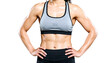 © Hanoi .s - close up an attractive sporty woman athlete body isolated on transparent or white background