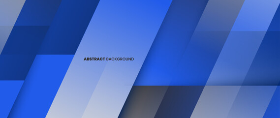 Poster - Modern blue abstract background. With straight lines pattern. Web banner, wallpaper, banner, brochure. Geometric shape background.	
