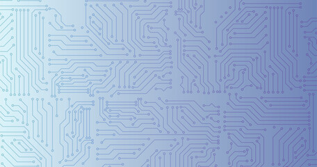 Poster - circuit technology background with hi-tech digital data connection system and computer electronic de