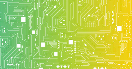 Poster - technology background image, circuit board.
