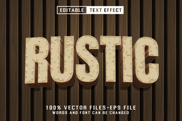 Poster - Rustic 3d Text - Editable Text Effect