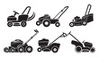 © Rakib Rakib - Silhouette Icons of Lawn Mowers