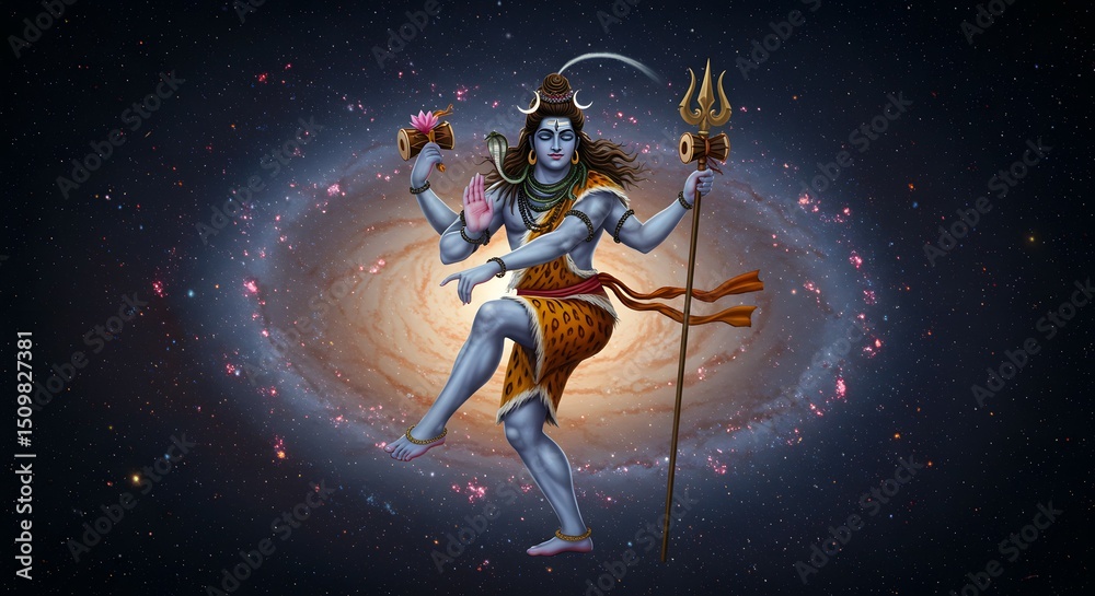 Cosmic Dance of Shiva A Stunning Depiction of the Hindu God in the ...
