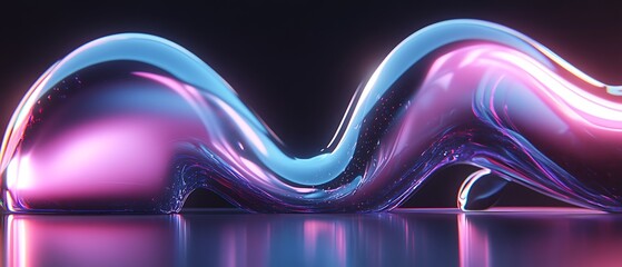 Leinwandbilder - Abstract liquid form, vibrant colors