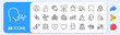 © blankstock - Auction, Lock and Helping hand line icons. Interest rate, AI generate, Inflation icons. Pack of International recruitment, Customer satisfaction, Chess icon. Vector