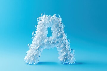 Fototapete - The letter A is made of bubbles