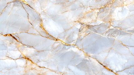 Poster - Elegant Marble Texture with Golden Veins and Soft Gray Hues