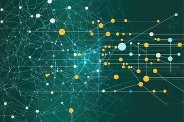 abstract network graphic design