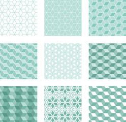 seamless simple hexagon pattern collection