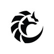 © RazuArts - Dragon illustration with modern gradient color, dragon logo vector icon Dragon logo icons. Ancient mythical serpent symbol. Mythological beast sign. Vector illustration.