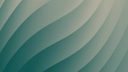 Poster - Abstract wavy lines in soft green gradients create a smooth, modern background, Abstract texture Gradient motion Background animation.