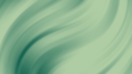 Poster - Soft green abstract waves flow smoothly across a blurred gradient background, Abstract texture Gradient motion Background animation.