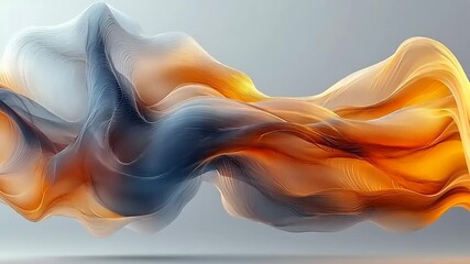 Elegant flowing fluid simulation video background loop for presentations and more