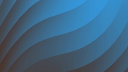 Poster - Wavy blue abstract lines create a smooth gradient pattern across the image, Abstract texture Gradient motion Background animation.