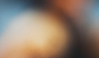 Poster - 4K Digital grainy gradient with a colorful soft noise effect. A unique blend of vintage vibes and lo-fi VHS Glitch Texture.