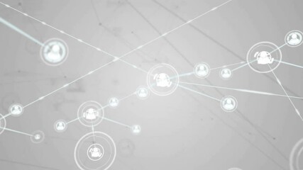 Poster - Glowing node appearing at center starting lines fanning out, pulsing nodes showing network growth