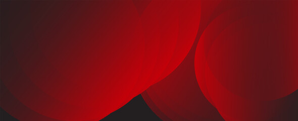 Poster - minimalist banner background, pastel colorful, black and red gradations. circle effect style geometr