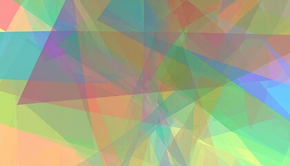Poster - Colorful abstract art displaying geometric shapes digital space visual design modern environment creative perspective