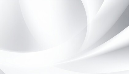 Poster - Dynamic flowing white abstract design digital art contemporary style minimalist environment artistic viewpoint visual concept