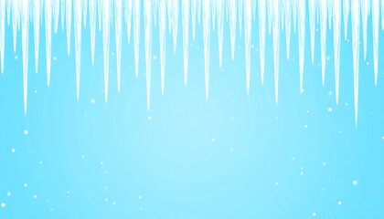 Wall Mural - Mesmerizing winter wonderland, delicate snowflakes falling on a serene blue background