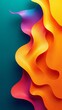 © Giuseppe Cammino - Abstract wallpaper colorful design, shapes and textures, colored background, teal and orange colors