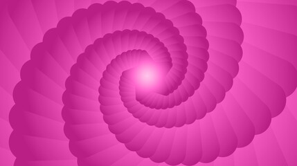 Wall Mural - Abstract pink and purple background with natural spiraling geometric fibonacci pattern, banner for psychology and spiritual development with golden ratio grid.