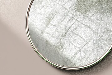 Poster - Reflective surface showcases intricate textures amidst a minimalist backdrop