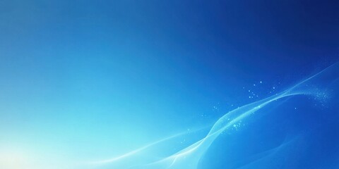 Poster - Ethereal Blue Abstraction: A captivating digital rendering of serene blue hues. Smooth gradients and abstract lines and forms flow across the frame, creating a sense of depth and tranquility.