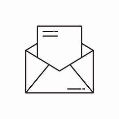 Poster - Envelope mail message icon vector sign