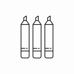 Poster - Pencil drawing set icon vector sign