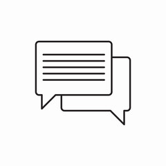 Poster - chat message bubble icon vector sign