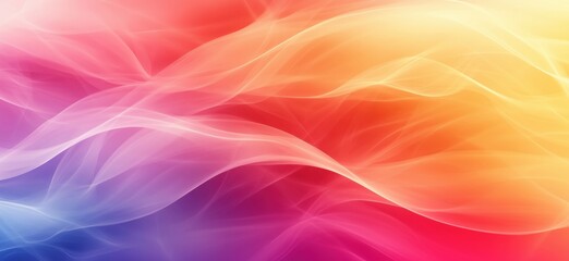 Poster - Colorful abstract wave background with smooth gradients and flowing shapes