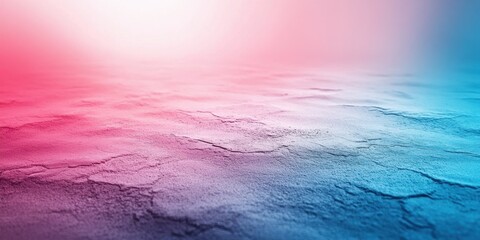 Poster - Abstract Textured Gradient: A serene composition features a textured surface, subtly reflecting the play of pink and blue hues. The gradient suggests a dreamscape. 