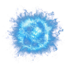 Wall Mural - png real blue fire explosion astronomy universe electric.
