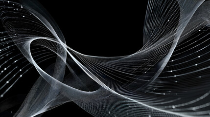 Poster - Abstract Light Stream: A dynamic abstract design featuring flowing light trails, conveying a sense of movement and fluidity. This artwork is a perfect addition to any modern design. 