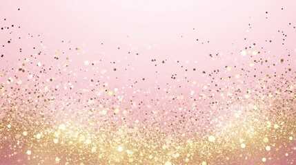Poster - Glittering Radiance: A captivating display of shimmering particles and soft light, creating an abstract design with an elegant and dreamy effect.